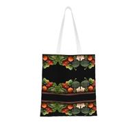 MNBVCDRTYU Vegetables Stylish Totes â€“ Lightweight 100% Polyester Canvas Bag With Reinforced Handles â€“ Ideal For Daily Commute, Shopping & School Use