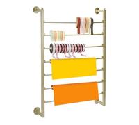 MNBVH Ribbon Storage Organizer,Wall Mounted Scarf Storage Rack,Wrapping Paper Rack,Metal Ribbon Storage for Craft Room,Flower Shop,Gift Wrapping Paper