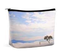 MNBVKL Cosmetic Bag,Romantic White Sand Landscape Printed Cosmetic Bag,wallet Cosmetic Bag,cute Cosmetic Bag,hand Held Cosmetic Bag, Romantic White Sand Landscape, One Size