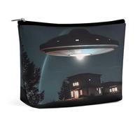MNBVKL Cosmetic Bag,UFO at Night Printed Cosmetic Bag,wallet Cosmetic Bag,cute Cosmetic Bag,hand Held Cosmetic Bag, UFO at night, One Size