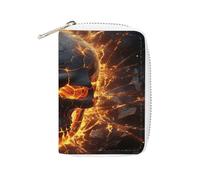 MNBVKL Wallet, Shattering of Skull Printed Wallet,large Capacity Travel Wallet,women Travel Wallet,adult Wallet, White, 16x11.5cm, Modern