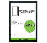 MND Dealings 19 x26 inch Black Picture (48.26 x 66.04 cm) Frame with Classic Design - Home Décor Frame Gifting - Made of Solid MDF Wood - Office, Hotel, Photo, Gallery Art (Black)