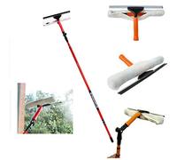 MND Dealings ® Amazing Multi-Purpose 3.5 Meter / 10 Feet Telescopic Extending Window Cleaning Kit Window Glass Cleaning with Microfiber, Squeegee Soft Rubber Upgraded Window Cleaner