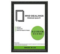 MND Dealings Antique Vintage Ornate Shabby Chic Black 30X20 (76.2X50.8 CM) Poster Frame| Various Sizes Frame for Wall Gallery Art Photo Frames Display |For Gift Sleek Home Décor
