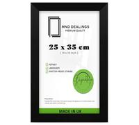 MND Dealings - Classic (25 x 35 CM) Picture Poster Frame | Wood Finish with Clear Perspex, Rectangle Display Rectangle Home Office Decor 14 x 10 Inch [ Matt Black ]
