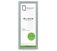 MND Dealings Elegant Flat Style Wide Silver 33x95 CM Poster Frame| Use as Home Decor/Wall Gallery/Art work/Picture Frame | Solid MDF Wood with HD Perspex (Silver)