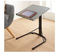 MND Dealings Elegant Spaceways Adjustable Table - Grey & Black it's ready for any Laptop, Computer, Desk,PC Desks Space-Saving with Metal legs for Home Office