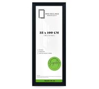 MND Dealings | Eton Wood Finish Poster Frame (35 x 100 CM) MDF Frame for Art, Home & Office Wall Gallery Display, Elegant Engineered Wood with Smooth Finish [ Black ]