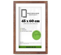 MND Dealings | Luxury (45 x 60 cm) Rustic Poster Frame | with 45 x 30 cm White Mount Frame for Christmas, Wedding, Couple Gifts 24X18 Inch [ Rustic ]