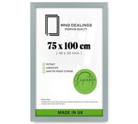 MND Dealings | MDF Picture Frame (75 x 100 CM) Perfect for Gift, Wall Décor & Portrait/Landscape Art Display, 40 x 30 Inch MDF Wood Finish for Classic Elegance [ Silver ]