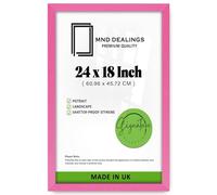 MND Dealings | MDF Poster Frame (60.96 x 45.72 CM) Picture Frame for Home, Office & Art Gallery Display, Elegant Wood Finish for Posters, Certificates & Photography [ Pink ]