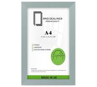 MND Dealings | MDF Poster Frame A4 (21.00 x 29.70 CM) Eton Wood Finish Picture Frame for Wall Gallery, Art & Home Décor, Durable MDF Wood for Elegant & Timeless Look [ Silver ]