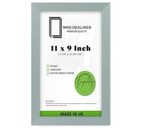 MND Dealings | MDF Wood Picture Frame (27.94 x 22.86 CM) Perfect for Gift, Wall Décor & Portrait Display, Sturdy MDF Wood, Ready-to-Hang for Home & Office Interiors [ Silver ]