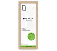 MND Dealings | MDF Wood Poster Frame (90 x 30 CM) 2' 11" x 0' 12" Ideal for Home, Office & Art Display, Perfect for Wall Art, Sturdy MDF Build with Easy Hanging Hooks [ Beech ]