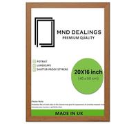 MND Dealings ® Modern 20x16 Inches Poster Photo Frames Wall Hanging or Tables Table Top with Backboard & Styrene Perfect for Your Wall Gallery or Living Room (20x16 inch,Walnut)