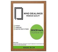 MND Dealings ® Modern 76.2 x 50.8 cm Poster Photo Frames Wall Hanging or Tables Table Top with Backboard & Styrene Perfect for Your Wall Gallery or Living Room (30x20 inch,Walnut)