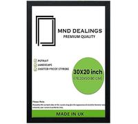 MND Dealings ® Modern 76.2 x 50.8 cm Poster Photo Frames Wall Hanging or Tables Table Top with Backboard & Styrene Perfect for Your Wall Gallery or Living Room (30x20 inch,Black)