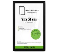 MND Dealings - Modern Design (71 x 51 CM) Poster Frame | MDF Wood Photo Picture Frame for Wall Vertically or Horizontally Display - Mounting Hardware Included - 28 x 20 Inch [ Matt Black ]