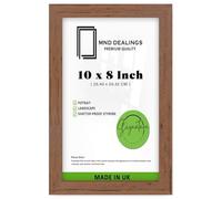 MND Dealings Modern Wall 10 x 8 Inch Poster Frame | Eton Wood Perfect For Wall Gallery, Living Room & For Wall Hanging (25.40 x 20.32 CM) Poster Picture With Styrene- [ Walnut ]
