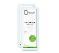 MND Dealings pack of 2 MDF Wood Poster Frame (60 x 30 CM) 24X12 Inch for Wall Gallery & Art Display, Ideal for Home Interior, Sturdy Build with Hanging Hooks [ White ]