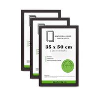 MND Dealings pack of 3 Flat Profile 20" x 14" Frame Perfect for Wall Gallery, 14" x 20" Poster Picture S (35 x 50 CM) [ Mahogany ]