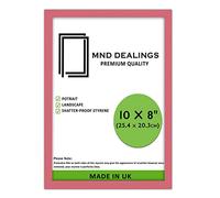 MND Dealings | Pink 20.32 x 25.40 cm Picture Frame Home Office Livingroom Décor 10X8 Inch Frame Certificate Jigsaw Puzzle (25.40 x 20.32 CM) [ Pink ]