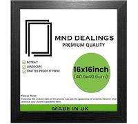 MND Dealings | Premium Medium Square (40 x 40 CM) Black Poster Frame | MDF Wood Finish | 40x40 CM Frame for Family photo, Gift Wedding [ Black ]