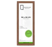 MND Dealings | Stylish (90 x 30 CM) Picture Frame Walnut | Landscape/Portrait | 36 x 12 Inch Frame & Crystal-Clear Perspex |900 x 300 mm for Home Decoration [ Walnut ]