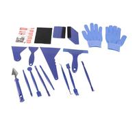MNDPOAATY 21pcs Edge - Closing Tool Kit, Car Film Scraper and Wrap Squeegee Set, Scratch - Sticker Installation Tools with Gloves and Cloths for Auto Color Change Film