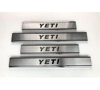 mne parts for Skoda Yeti 2009-2017 4 pcs Chrome Door Sill Protector 4 Door stainless steel.