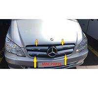 mne parts Mercedes Vito W 639 2010-2014 4 pcs facelift Chrome Front Grill Trim Set stainless steel