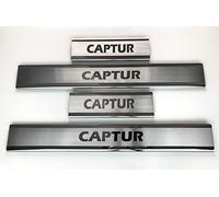 mne parts Suitable for Renault CAPTUR 2013+ 4 pcs Chrome Door Sill Protector 4 Doors stainless steel.