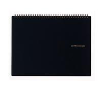 Maruman MNEMOSYNE A4 5 mm Notebook - Grid, black, 8.66 inches x 11.69 inches (squared), N180A