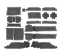 MNEUEQ Anti-slip and practical Car Door Groove Mats For Subaru For Forester 2019-2023 Center Console Cup Holder Coasters Automobile Gate Slot Pads(Bianco)