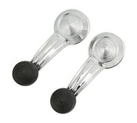 MNEVZX 2pcs Car Interior Parts Inside Door Crank Handles Chrome Window Crank Handle Metal Fit for Cadillac Cimarron Eldorado Power Window Switch Window Lift Cable