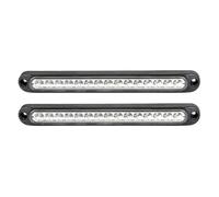 MNEVZX tailgate brake light 15 LED Brake Tail Light Rear Fit For Jeep Wrangler Fit For Nissan Pickup Car Truck SUV RV Universal(2pcs White 3-PIN)