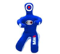 MNEX Pro Fighting MMA Grappling Dummy, Training Punching Bag, Blue and Black with Target, Martial Arts Practice Equipment Un-filled (Blue, 6ft (72"))