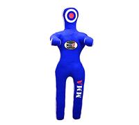 MNEX Pro Fighting Wrestling Dummy - Grappling, Jujitsu, BJJ, MMA, Judo, Karate - Un-Filled, Standing (5ft / 60", Blue, Black)