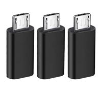 MNFPSJB 3 Pack USB C Female to Micro USB Male Adapter, Type C to Micro USB Converter for Charging & Data Transfer, for Micro USB Phones Tablets Laptops