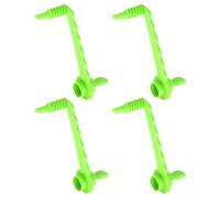 MNFPSJB 4 Pieces Spiral Cutter Potato Piranha Slicing Cucumbers Vegetables (Green)