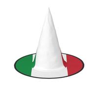 MNGBAN 1 PC Halloween Italian flag Print Hat Cosplay Party Decor | Wizard Witch Costume Cosplay Role Play Festival Witches Carnival Easter sombrero de bruja de Halloween tiene