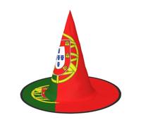 MNGBAN 2 PCS Halloween Portuguese flag Print Hat Cosplay Party Decor | Wizard Witch Costume Cosplay Role Play Festival Witches Carnival Easter Sombrero De Bruja De Halloween Tiene