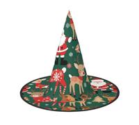 MNGBAN 3 PCS Halloween Santa Claus and Christmas deer Print Hat Cosplay Party Decor