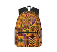 MNGBAN African Tribal Ethnic Texture Print Casual Backpack Lightweight Bag | Laptop College Outdoor Casual Daypack Travel Season Boys Girls Middle Further Studies