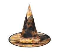 MNGBAN Halloween German Shepherd Dog Print Hat Cosplay Party Decor | Wizard Witch Costume Cosplay Role Play Festival Witches Carnival Easter Sombrero De Bruja De Halloween Tiene