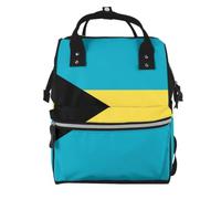 MNGBAN Large Capacity Flag of the Bahamas Print Mummy Backpack | climbing School bag Backpack Laptop College Book Outdoor Casual Daypack Travel