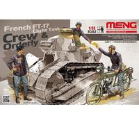 Meng HS-005 1:35 Scale French FT-17 Light Tank Crew and Orderly Model