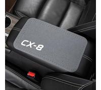 MNGKIQC Car Armrest Cushion, for Mazda 3 CX-5 CX-3 CX-4 CX-7 CX-8 Atenza Axela Skyactiv Armrest Pad Waterproof Multifunctional Car Armrest Pad Car Accessories,A