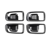 MNGNCBXWK 4pcs ABS Carbon Fiber Color Inner Door Open Handle Cover for Mitsubishi for Strada for Triton L200 2019 2020 2021 2022 Auto Inner Parts