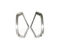 MNGNCBXWK ABS Chrome Carbon Black Front Fog Lamp Light Car Frame Overlay Decoration Cover Trim Fit For TOYOTA RAV4 RAV 4 XA50 2019-2024 (Silver)